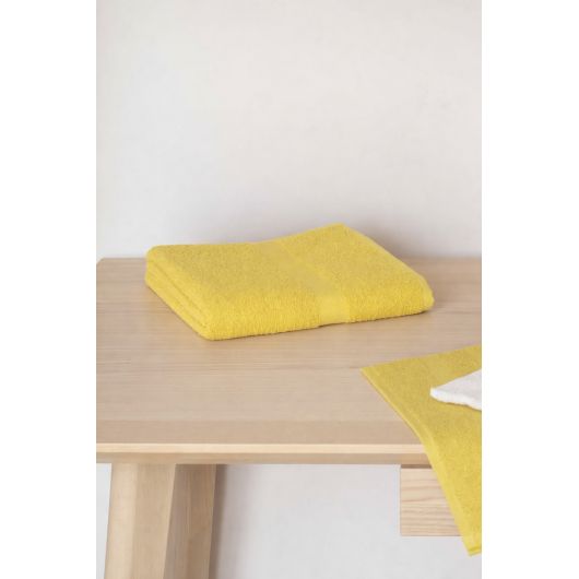 LOT DE 6 Serviettes éponge coton 400g/m² - 50 x 100 - Olive