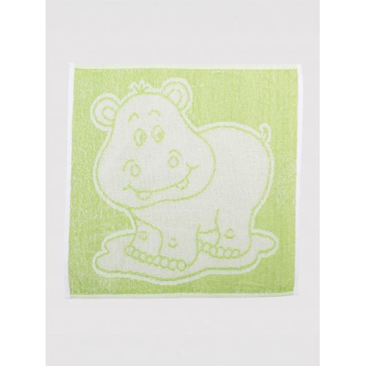 LOT DE 5 carrés éponge fantaisie 48 X 48 cm - Tilleul/Ecru