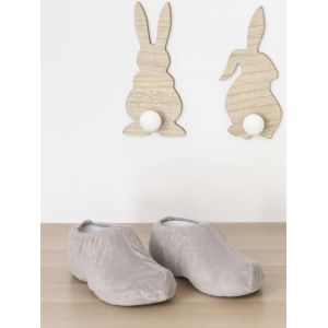 LOT DE 5 Paires de sur-chaussure éponge a fond plat 42/50 - taupe