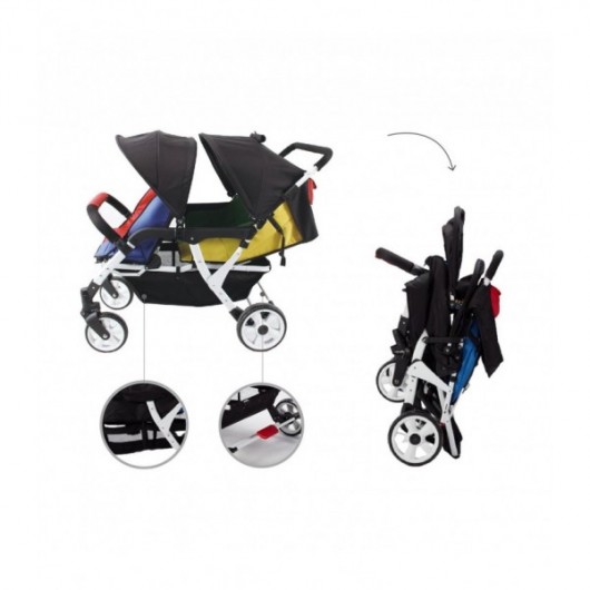 Poussette 4 places Lidoo City H4E