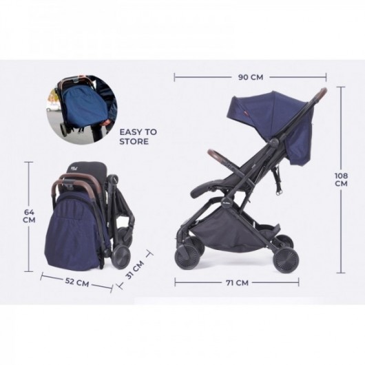 Poussette compacte Lidoo One Noire