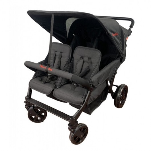 Poussette 4 places Lidoo Star Full Black