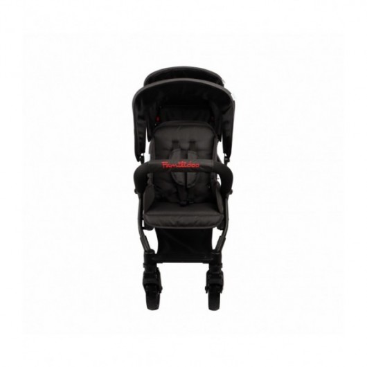 Poussette 3 places Lidoo H3E + Ergondrive Full Black