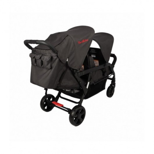 Poussette 3 places Lidoo H3E + Ergondrive Full Black
