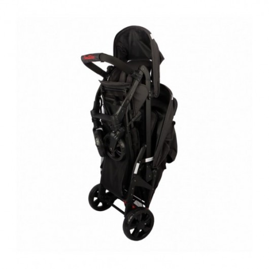 Poussette 3 places Lidoo H3E + Ergondrive Full Black