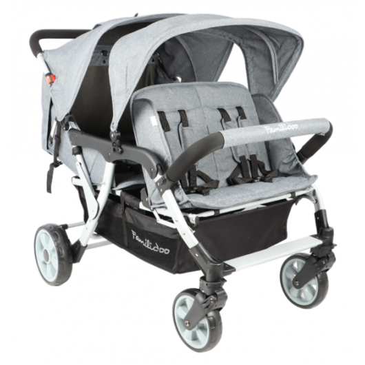 Poussette 4 places Lidoo City H4E Full Grey