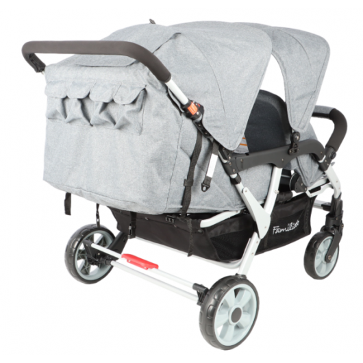 Poussette 4 places Lidoo City H4E Full Grey