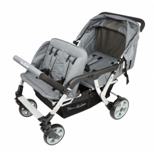 Poussette 4 places Lidoo City H4E Full Grey