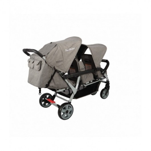 Poussette 3 places Lidoo H3E + Ergondrive Full Grey