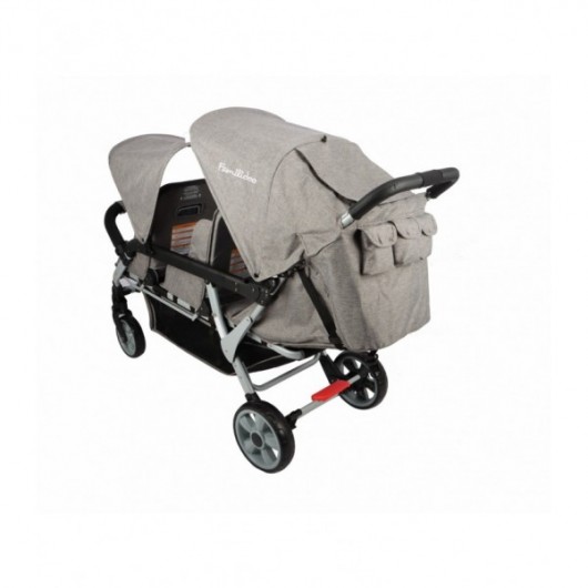 Poussette 3 places Lidoo H3E + Ergondrive Full Grey