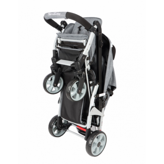 Poussette 3 places Lidoo H3E + Ergondrive Full Grey