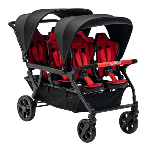 Poussette 6 places Assises Réversibles DSP6 Red