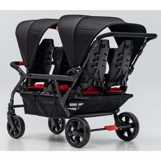 Poussette 6 places Assises Réversibles DSP6 Red