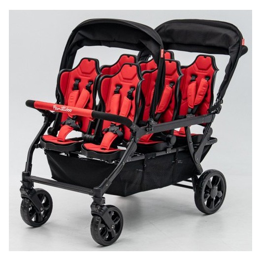 Poussette 6 places Assises Réversibles DSP6 Red