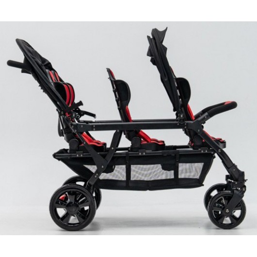 Poussette 6 places Assises Réversibles DSP6 Red
