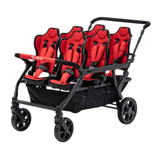 Poussette 6 places Assises Réversibles DSP6 Red