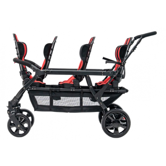 Poussette 6 places Assises Réversibles DSP6 Red