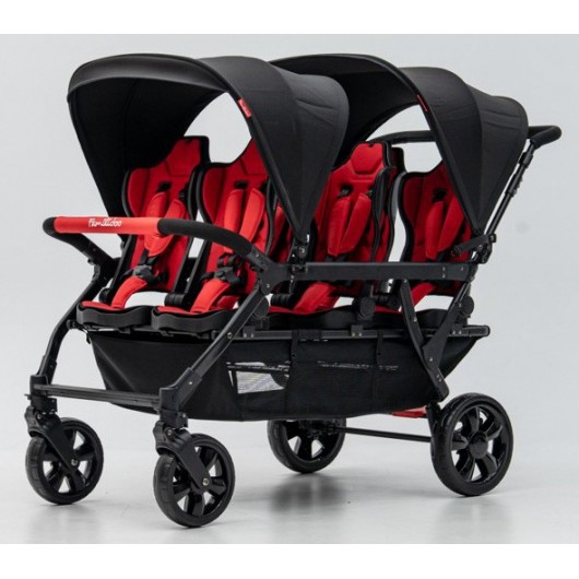 Poussette 6 places Assises Réversibles DSP6 Red