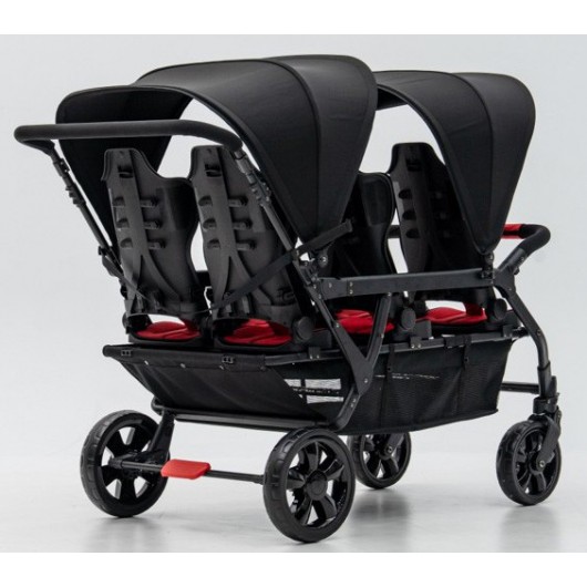 Poussette 6 places Assises Réversibles DSP6 Red