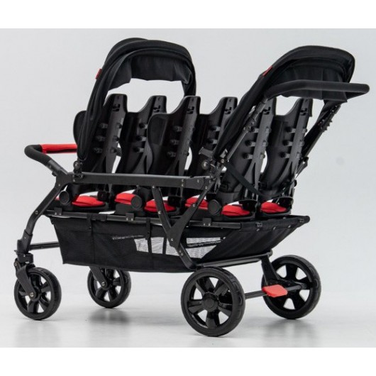 Poussette 6 places Assises Réversibles DSP6 Red