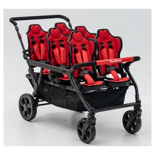 Poussette 6 places Assises Réversibles DSP6 Red