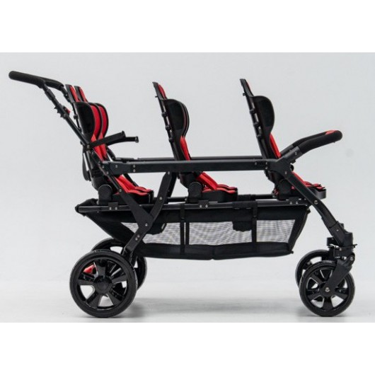Poussette 6 places Assises Réversibles DSP6 Red