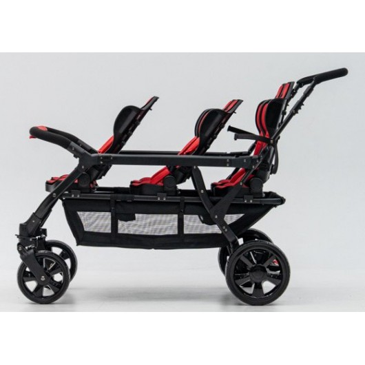 Poussette 6 places Assises Réversibles DSP6 Red