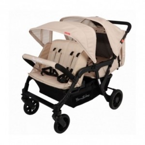 Poussette 4 places Lidoo Lite Beige Sand