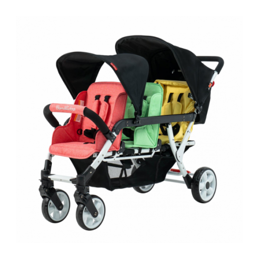 Poussette 3 places Lidoo H3E + Ergondrive