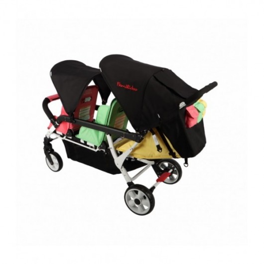 Poussette 3 places Lidoo H3E + Ergondrive