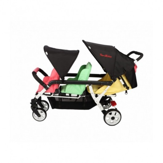 Poussette 3 places Lidoo H3E + Ergondrive