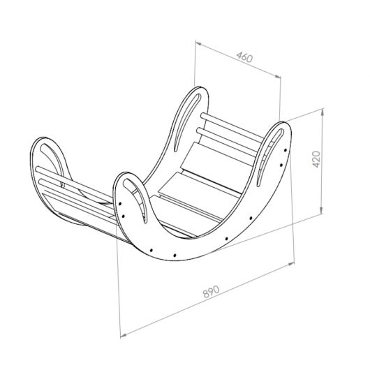Rocking chair SmileBois