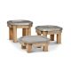 Lot de 3 Tables Mini Tuff Tray