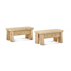 Outdoor Toddler Bench (Set of 2)