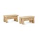 Lot de 2 bancs - H250mm