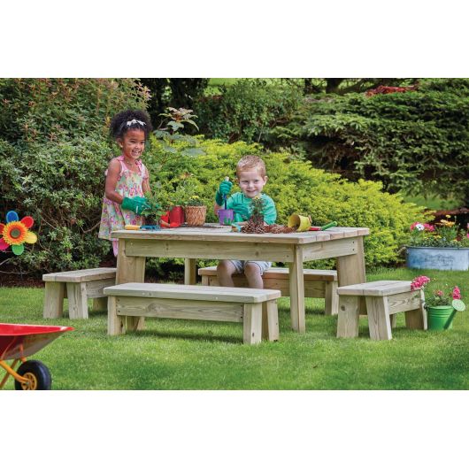 Outdoor Table & Bench Set - Preschool