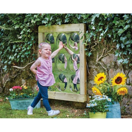 Outdoor Bubble Sensory Wall Mirror