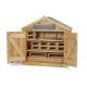 Abri de rangement avec jeu de blocs de construction en bois