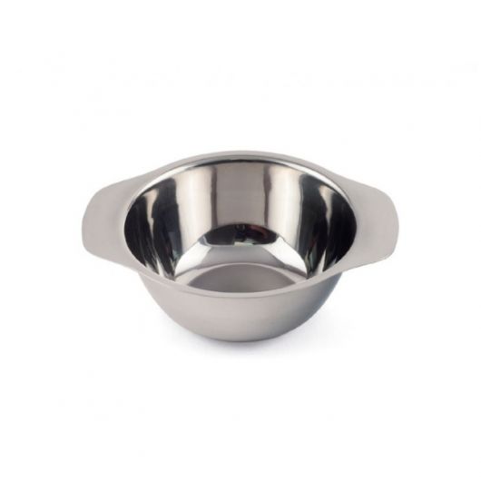 LOT DE 12 - BOL A OREILLES 30 CL - INOX L.14.8 x l.11.9 x h.4.7 cm