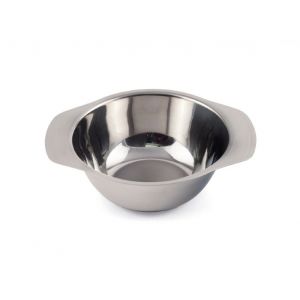 LOT DE 12 - BOL A OREILLES 45 CL - INOX L.17.2 x l.13.9 x h.5.2 cm