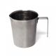 LOT DE 6 - PICHET 1L GRADUE EMPILABLE - INOX L.12.2 x l.16 x h.13 cm