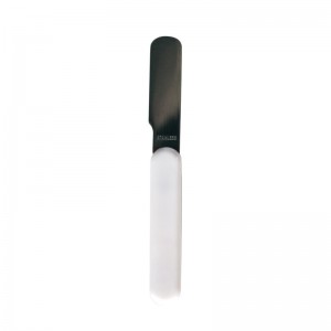 LOT DE 12 - COUTEAU - INOX MANCHE BLANC L.14.5 x l.1.7 x h.0.8 cm