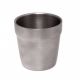 LOT DE 12 - GOBELET 18 CL DOUBLE PAROI - INOX Ø 7 cm h 7,5 cm