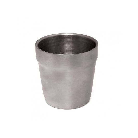 LOT DE 12 - GOBELET 18 CL DOUBLE PAROI - INOX Ø 7 cm h 7,5 cm