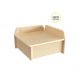 Etagère d'angle pour casiers