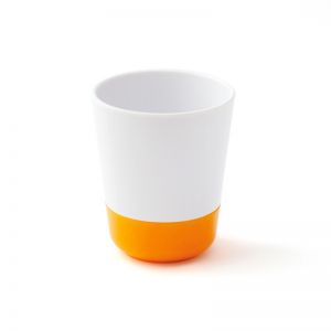 LOT DE 12 - GOBELET AVEC ANTIDERAPANT ORANGE - MELAMINE 16CL