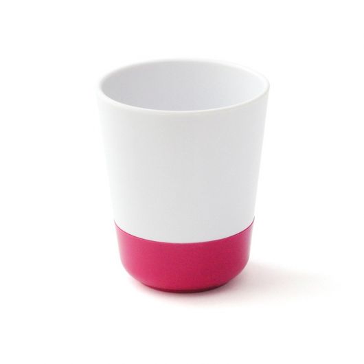 LOT DE 12 - GOBELET AVEC ANTIDERAPANT FUSHIA - MELAMINE 16CL