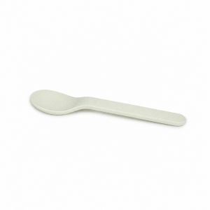 LOT DE 12 - CUILLERE - PLA BLANC L.14 x l.3 x h.0.5 cm