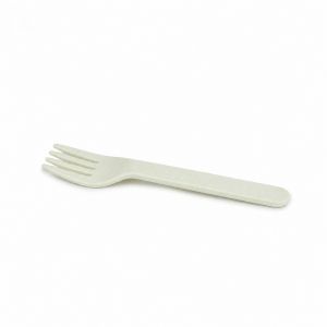LOT DE 12 - FOURCHETTE - PLA BLANC L.14 x l.3 x h.0.5 cm