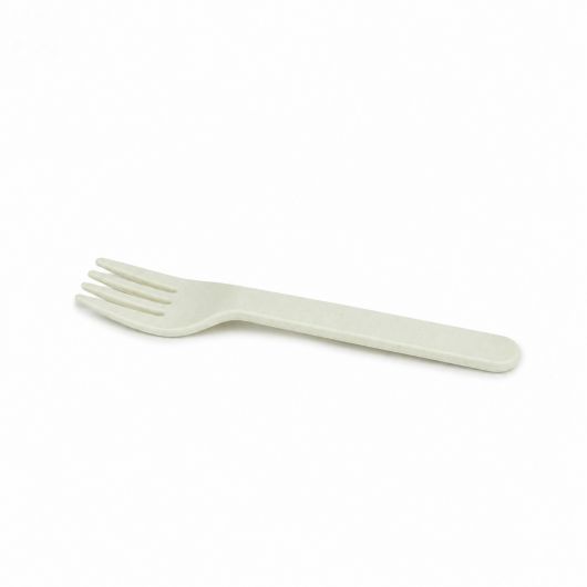 LOT DE 12 - FOURCHETTE - PLA BLANC L.14 x l.3 x h.0.5 cm